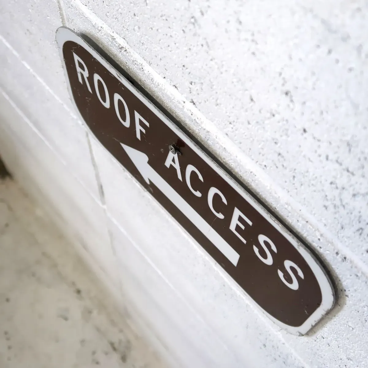 ROOF ACCESS メタルサイン
