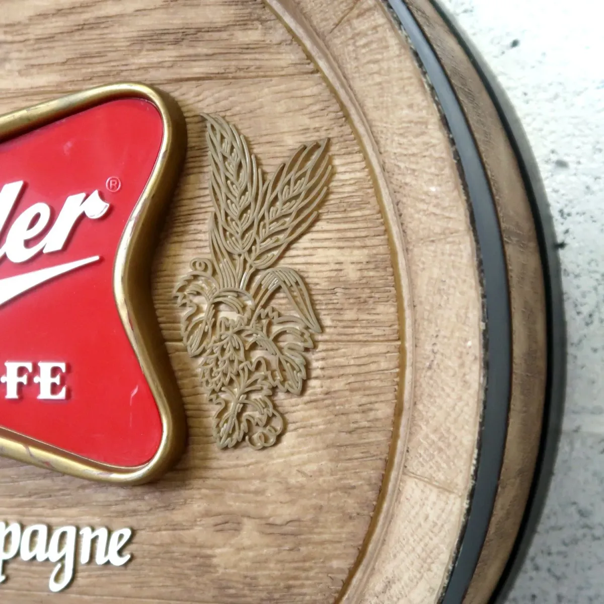 Miller HIGH LIFE ビンテージ 立体バレルサイン