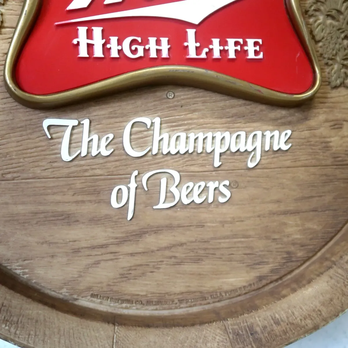 Miller HIGH LIFE ビンテージ 立体バレルサイン