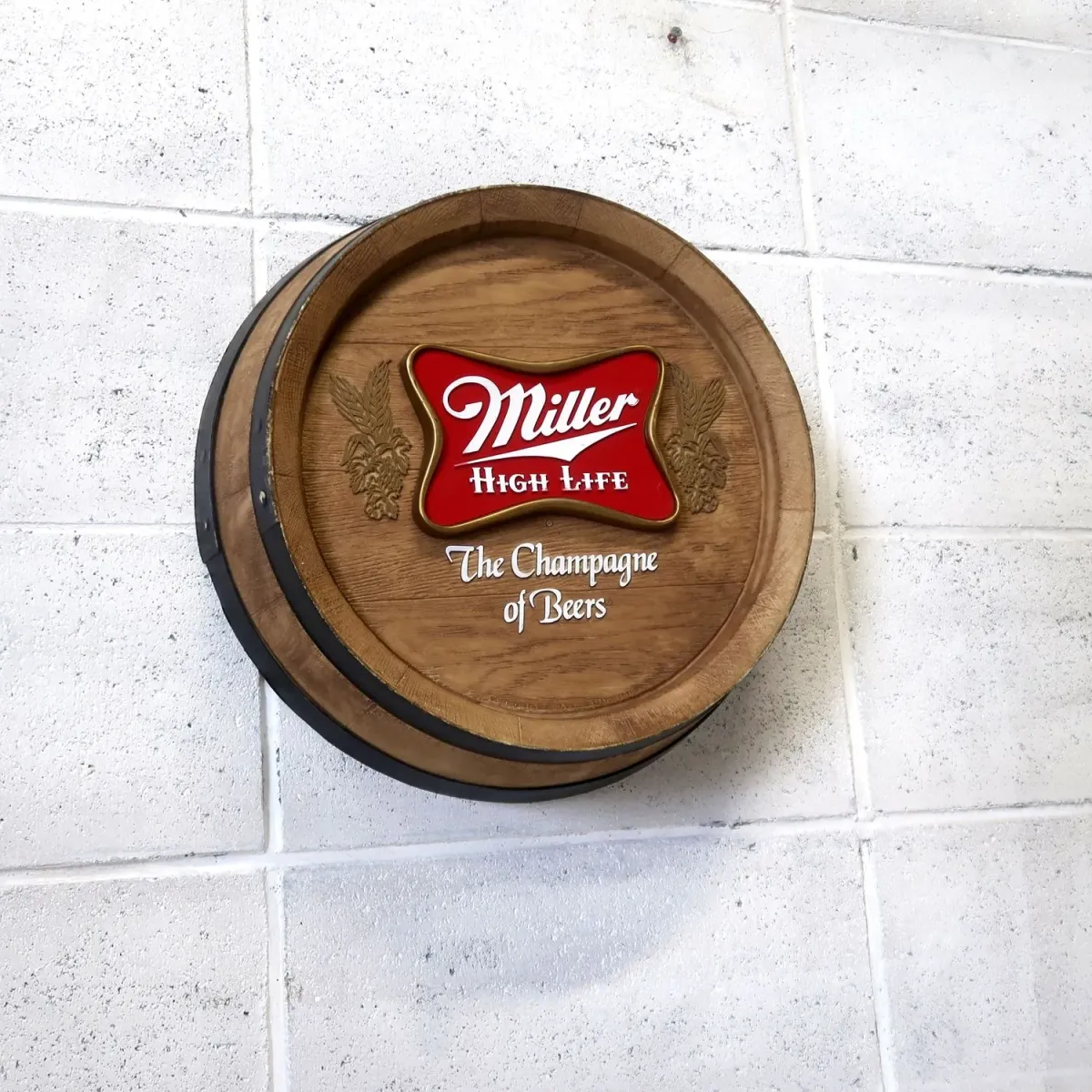 Miller HIGH LIFE ビンテージ 立体バレルサイン