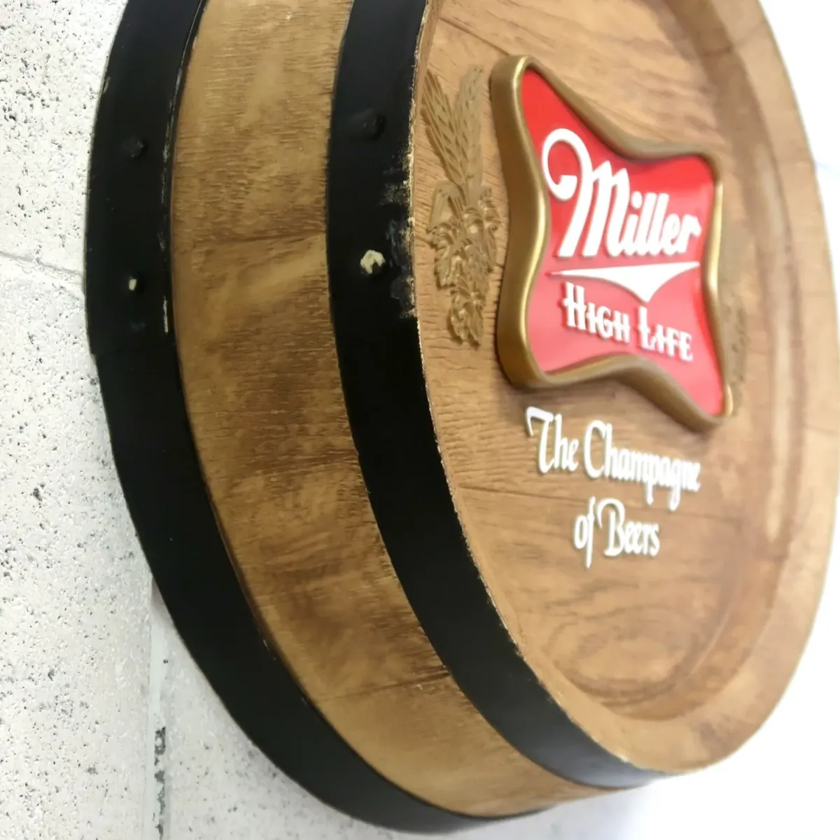 Miller HIGH LIFE ビンテージ 立体バレルサイン
