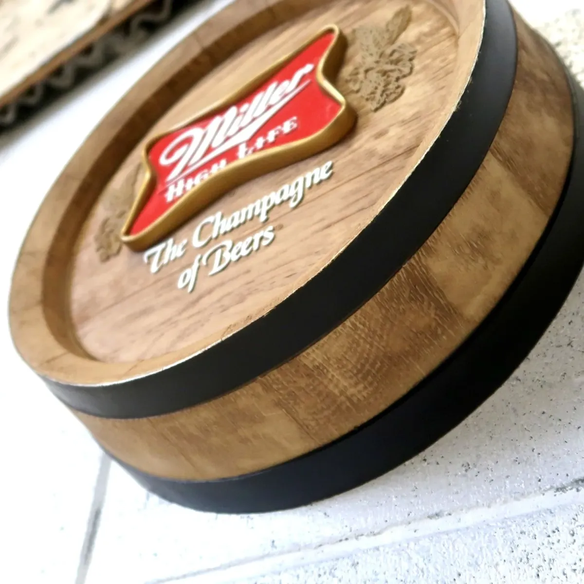 Miller HIGH LIFE ビンテージ 立体バレルサイン