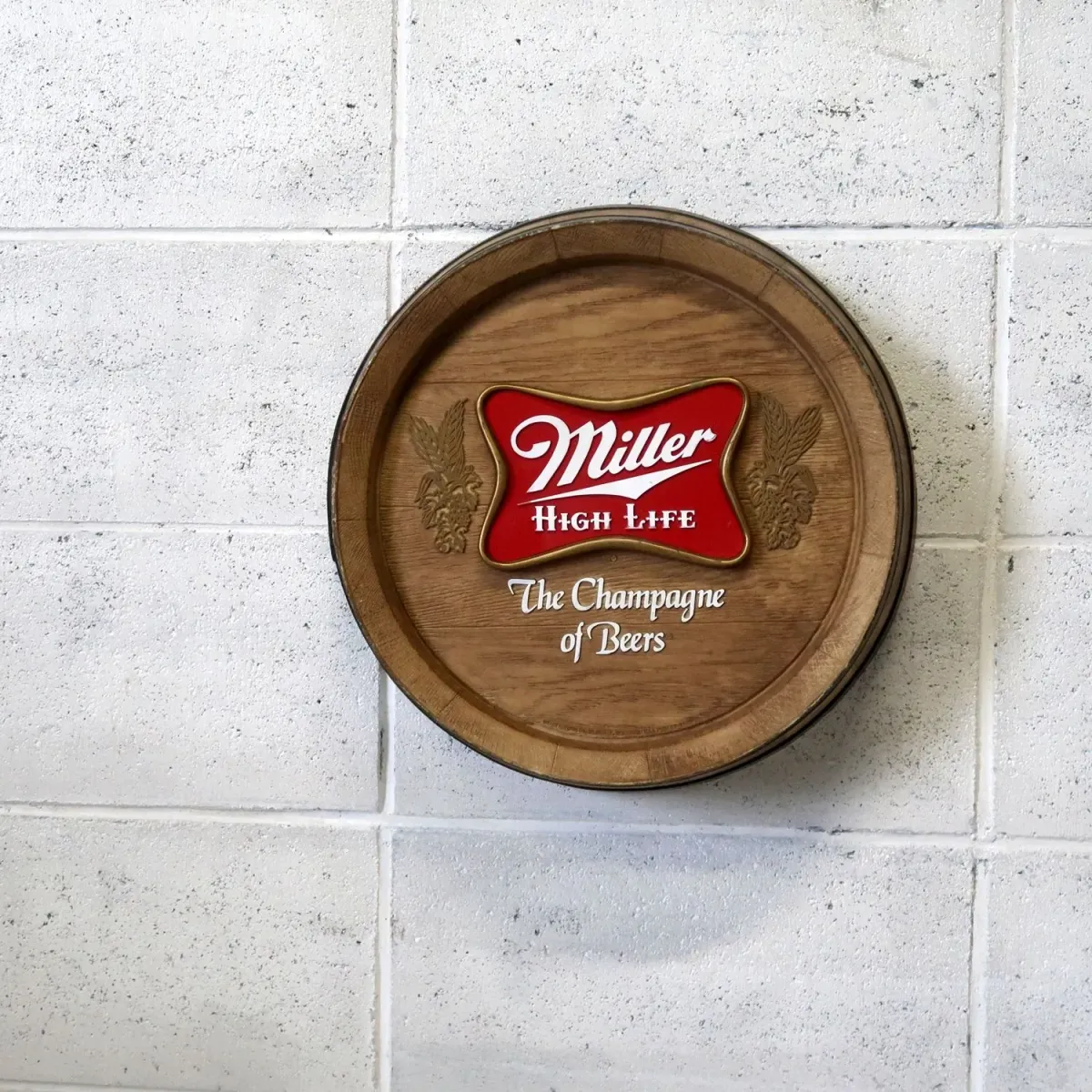 Miller HIGH LIFE ビンテージ 立体バレルサイン