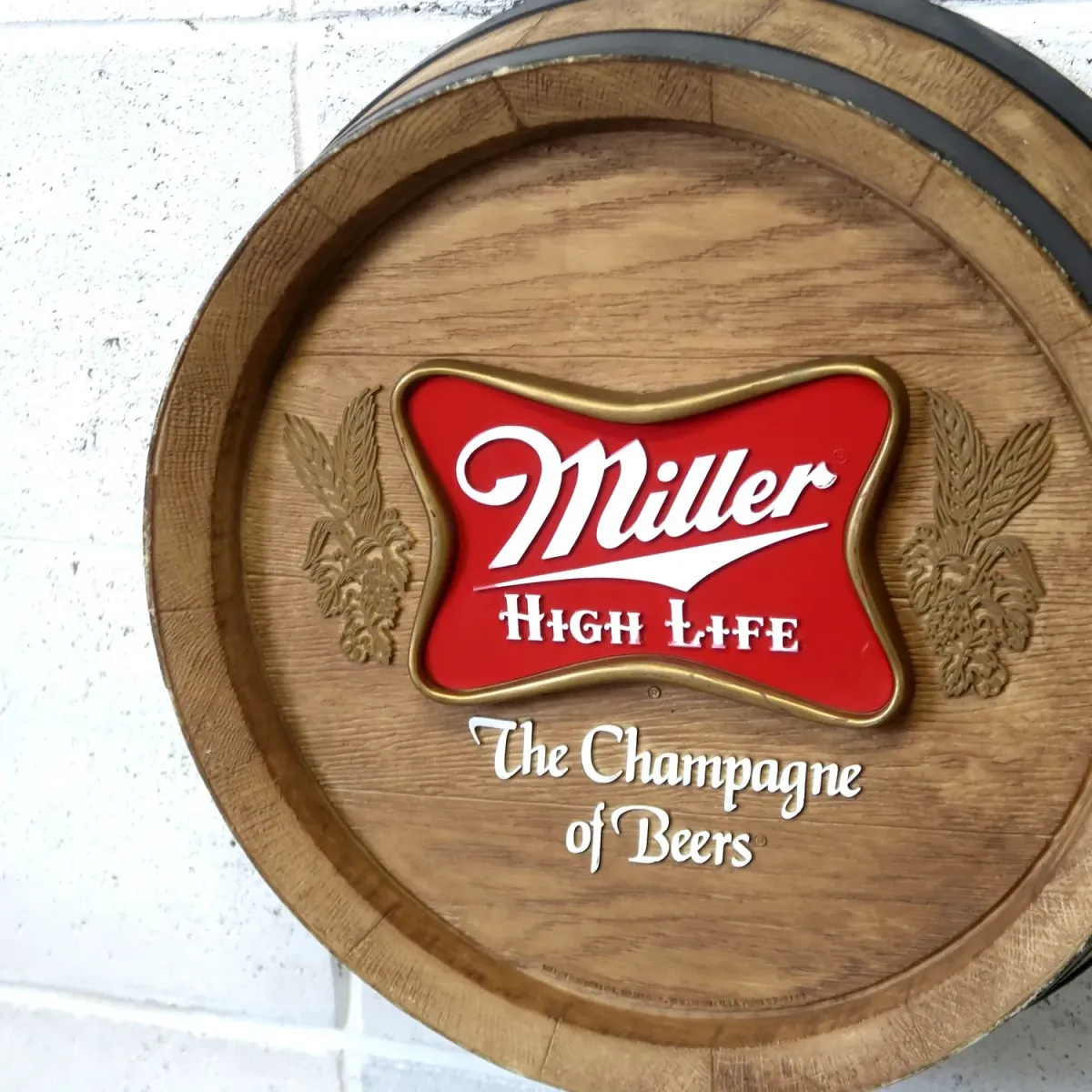 Miller HIGH LIFE ビンテージ 立体バレルサイン