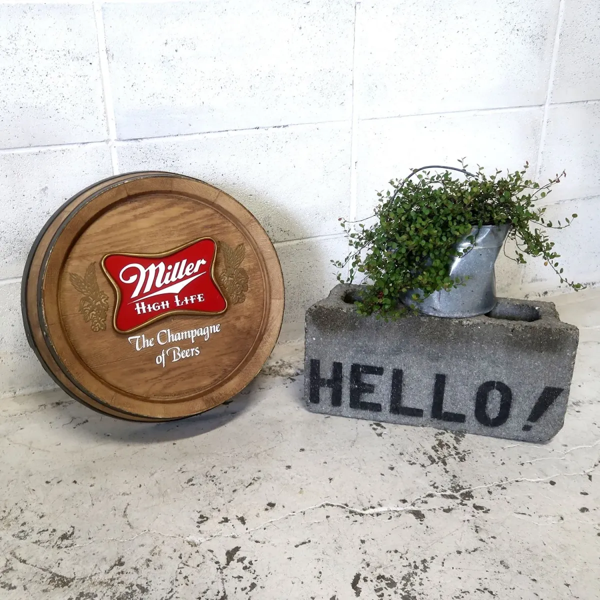 Miller HIGH LIFE ビンテージ 立体バレルサイン