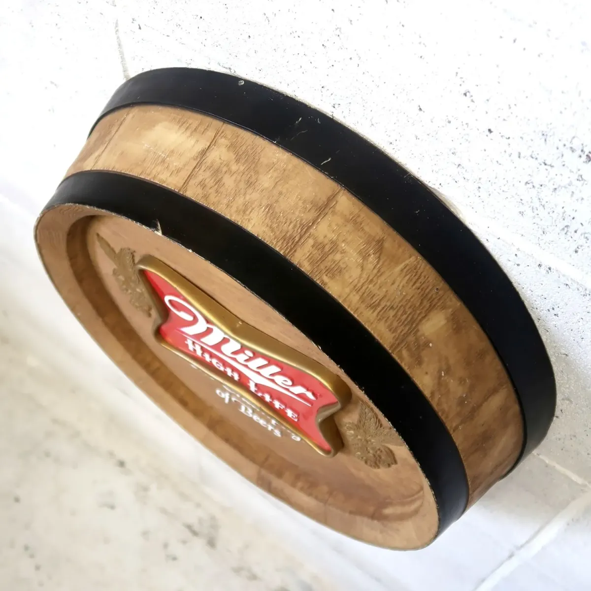 Miller HIGH LIFE ビンテージ 立体バレルサイン