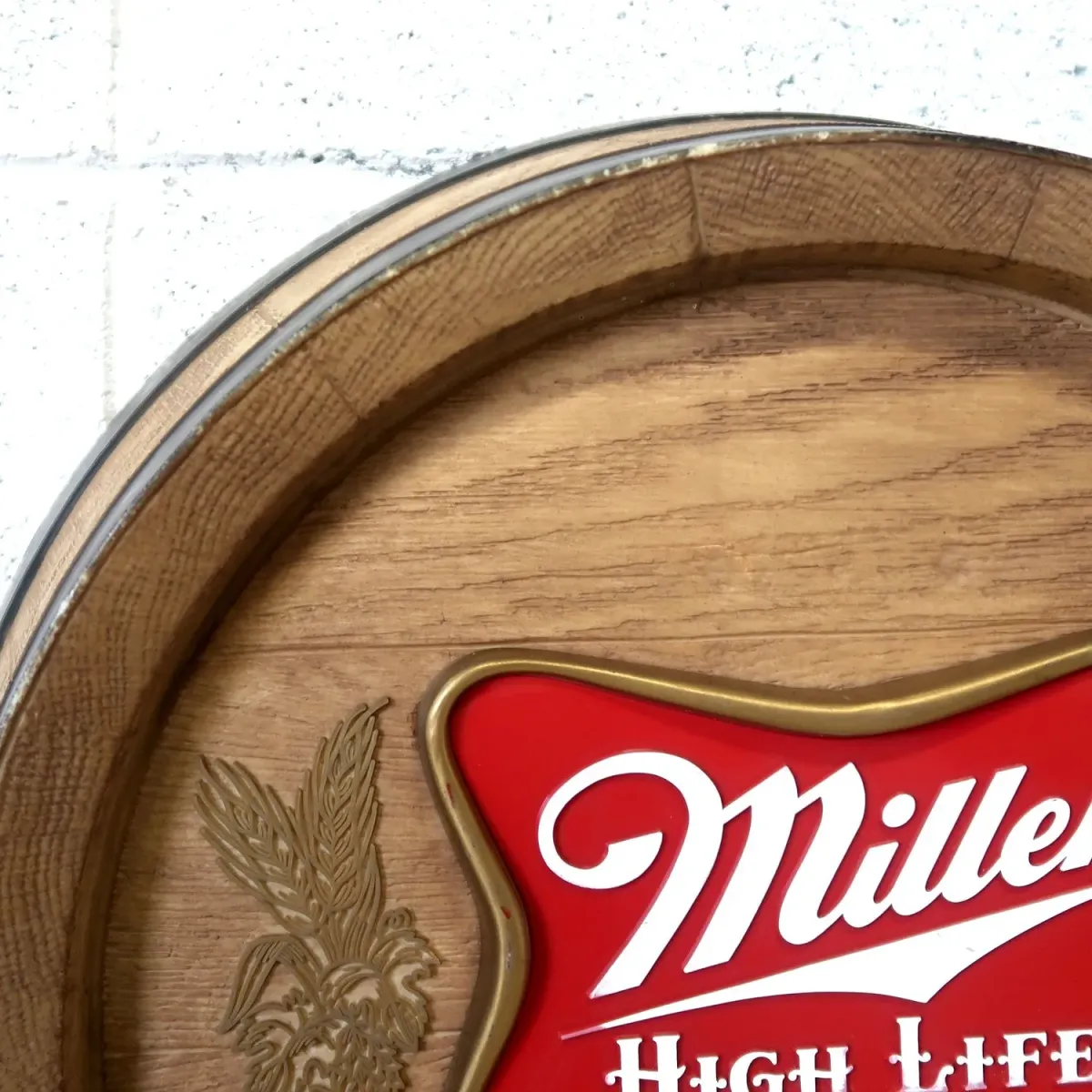 Miller HIGH LIFE ビンテージ 立体バレルサイン