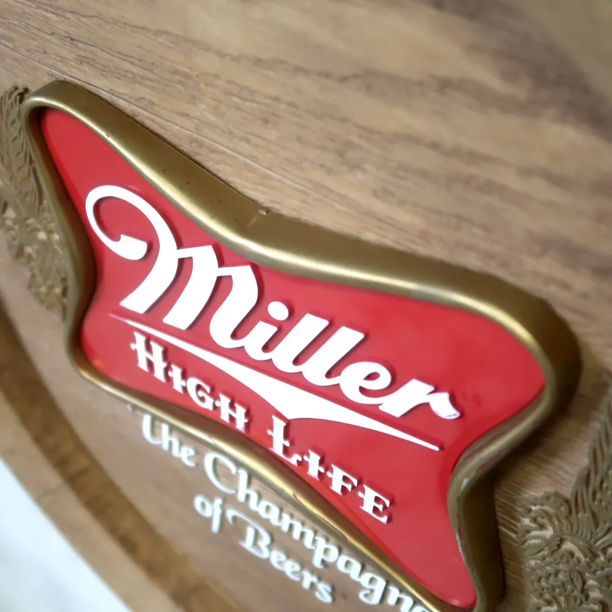 Miller HIGH LIFE ビンテージ 立体バレルサイン