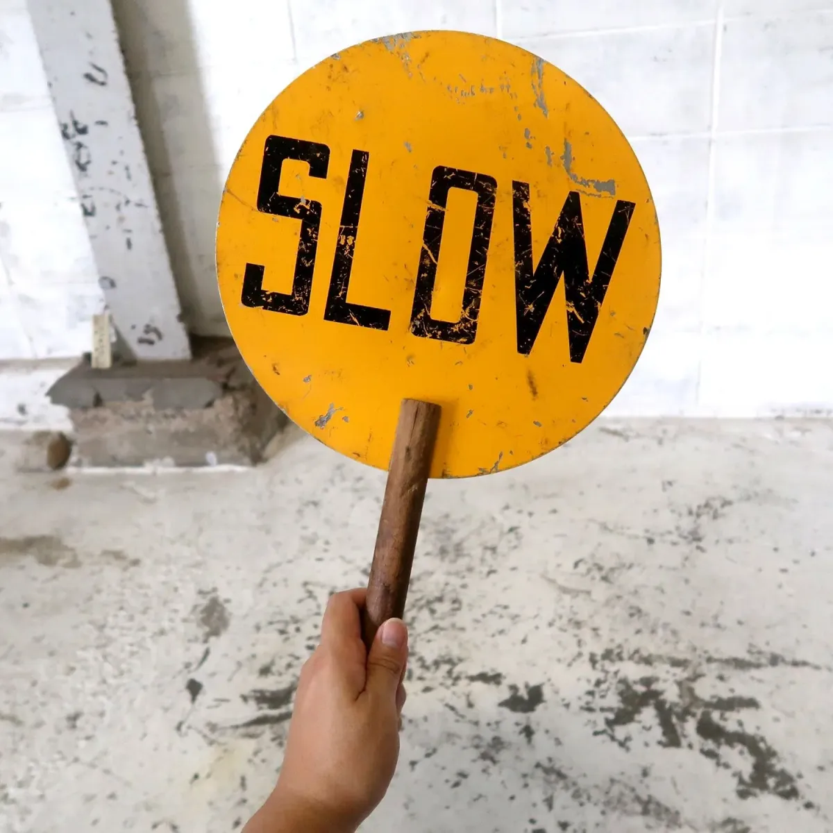 SLOW/STOP ハンドサイン 両面