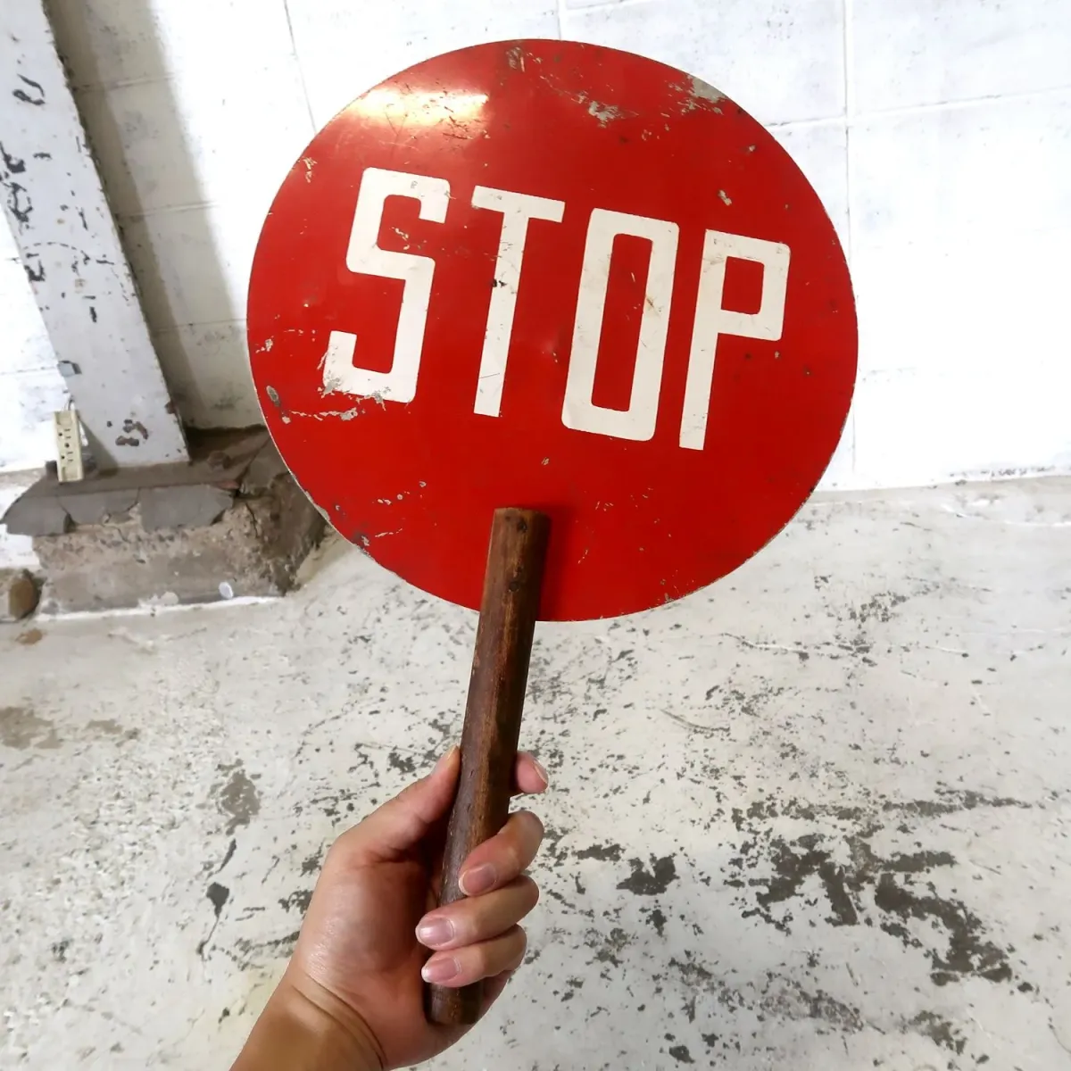 SLOW/STOP ハンドサイン 両面