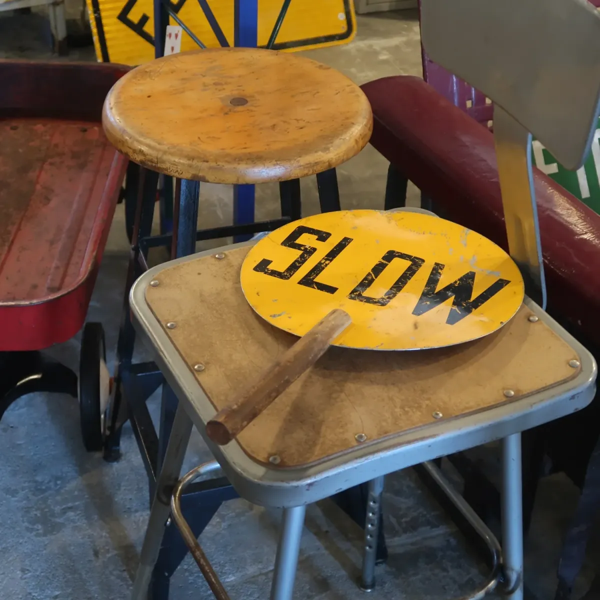 SLOW/STOP ハンドサイン 両面