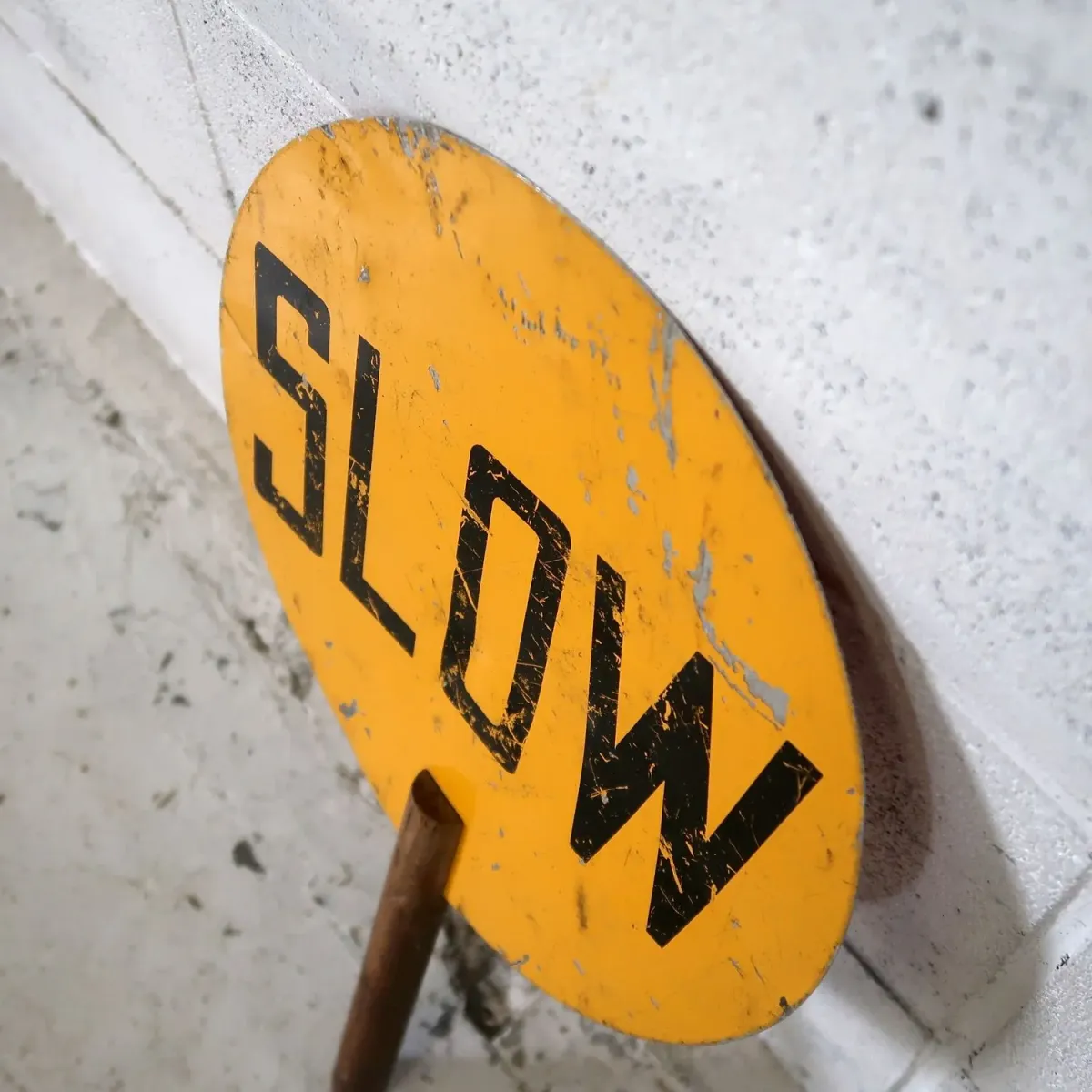 SLOW/STOP ハンドサイン 両面