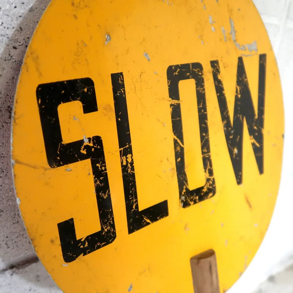 SLOW/STOP ハンドサイン 両面