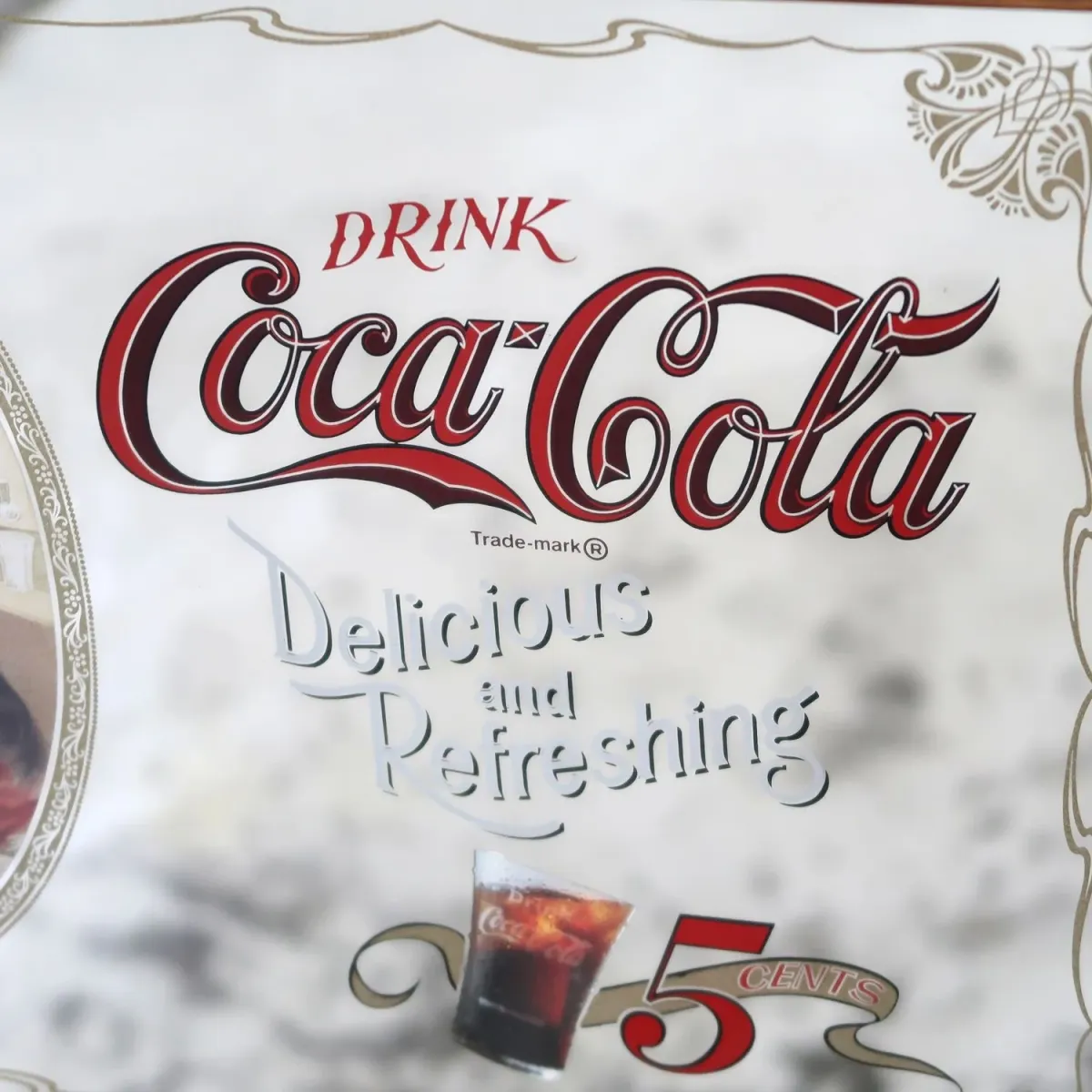 Coca Cola ビンテージ パブミラー