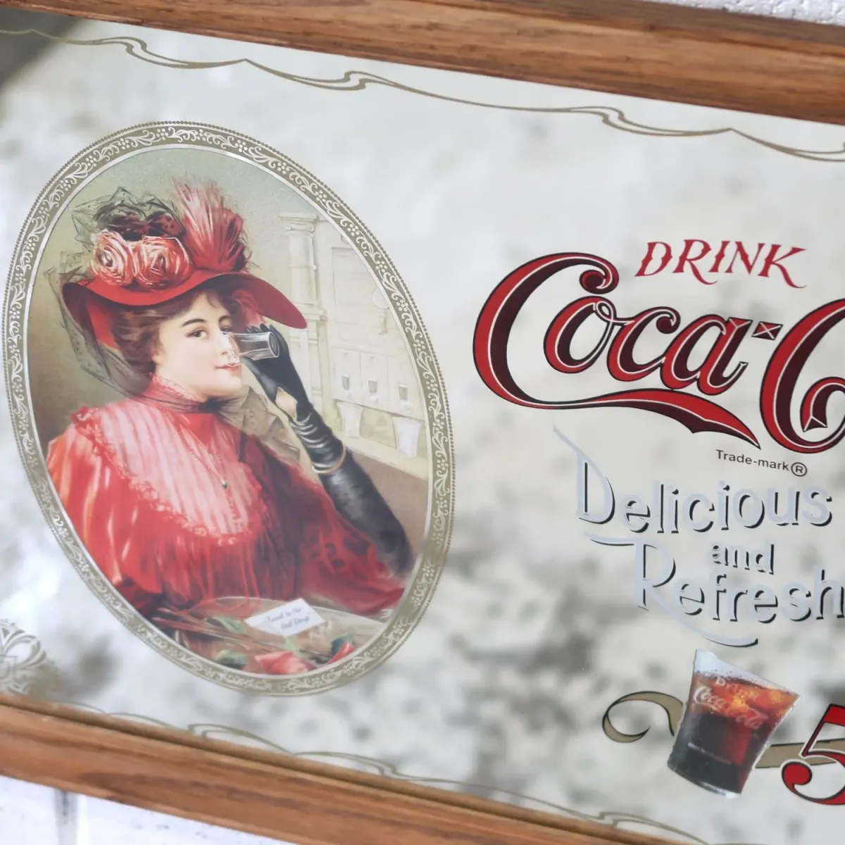 Coca Cola ビンテージ パブミラー