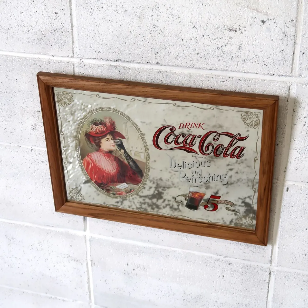 Coca Cola ビンテージ パブミラー