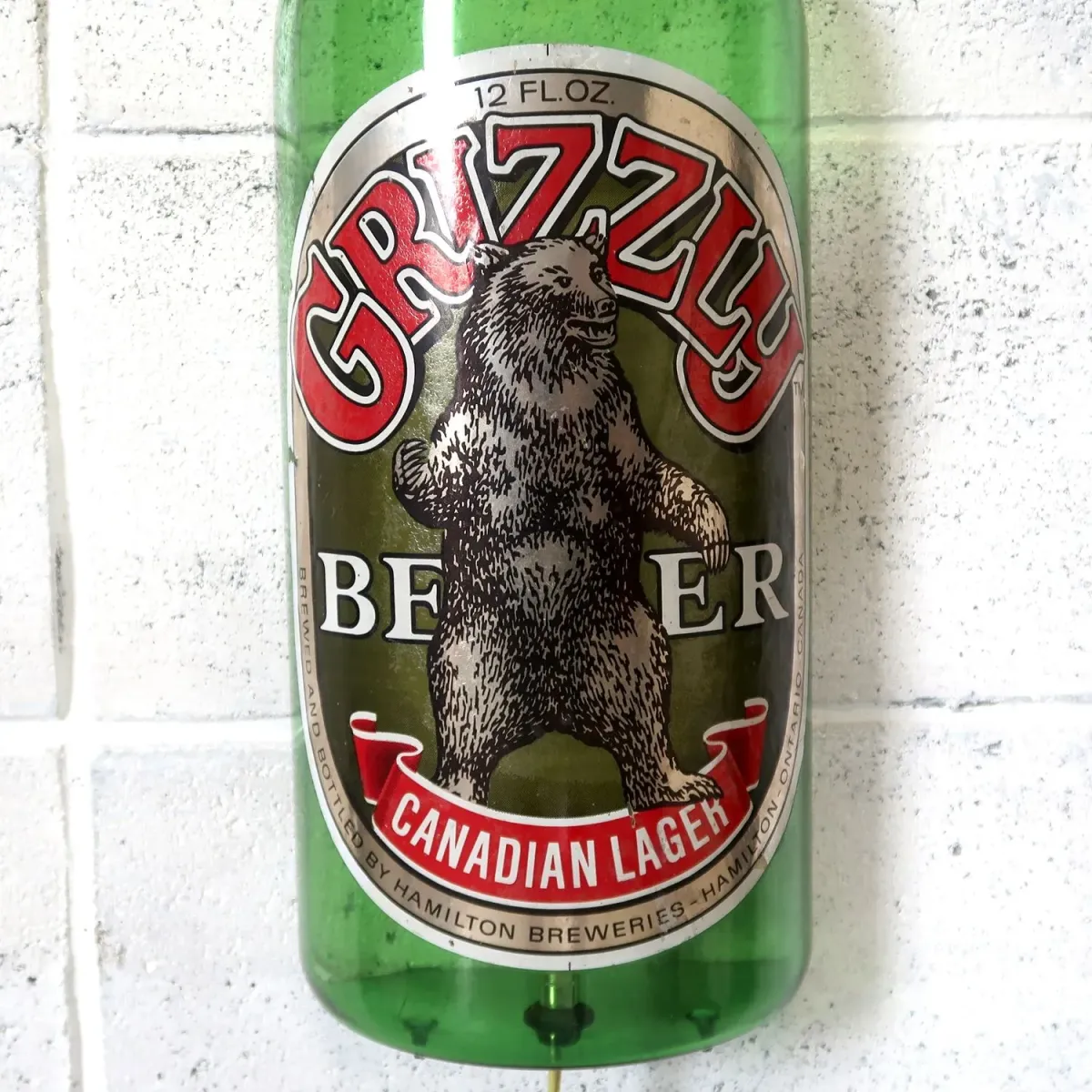 GRIZZLY BEER ボトル ライトサイン