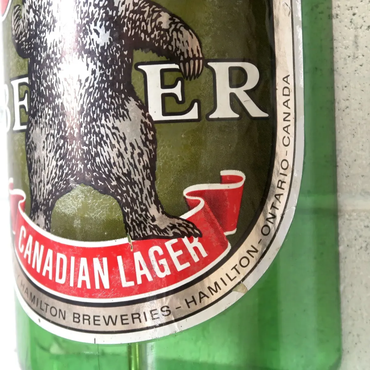 GRIZZLY BEER ボトル ライトサイン