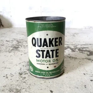 QUAKER STATE ビンテージ オイル缶