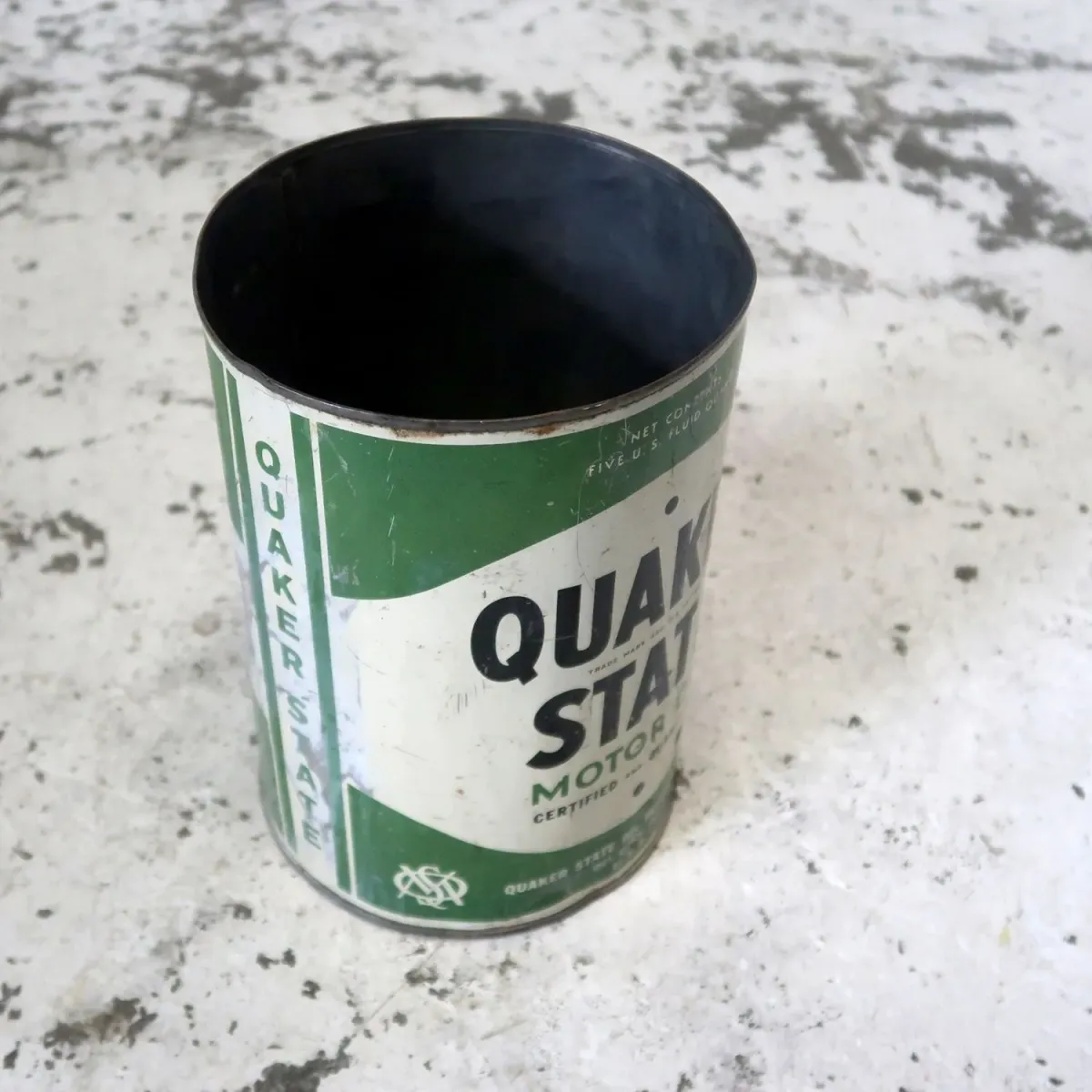 QUAKER STATE ビンテージ オイル缶