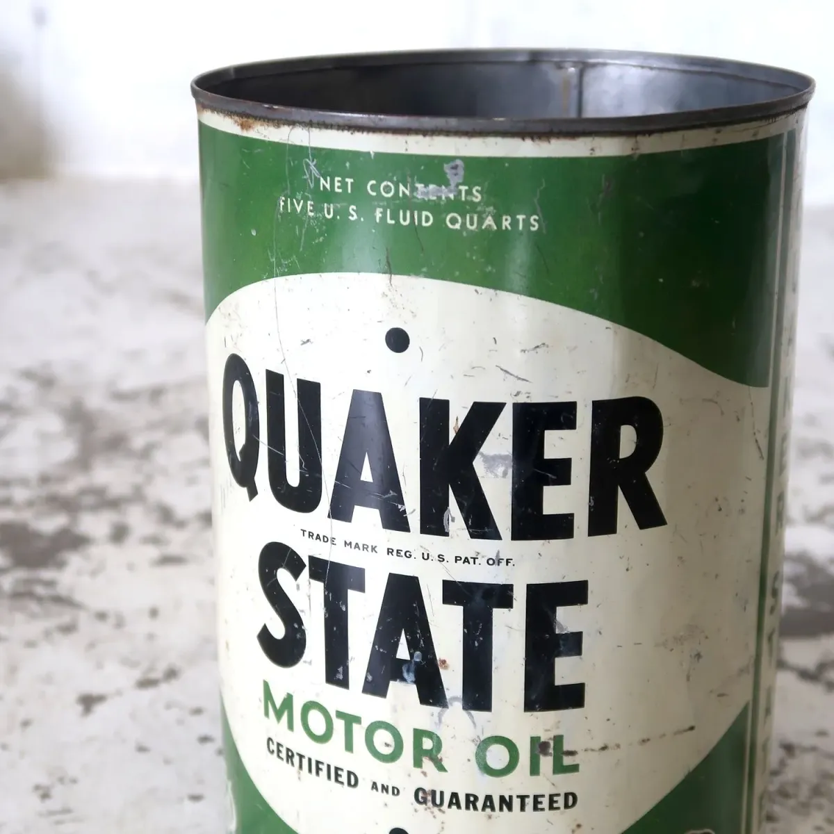 QUAKER STATE ビンテージ オイル缶
