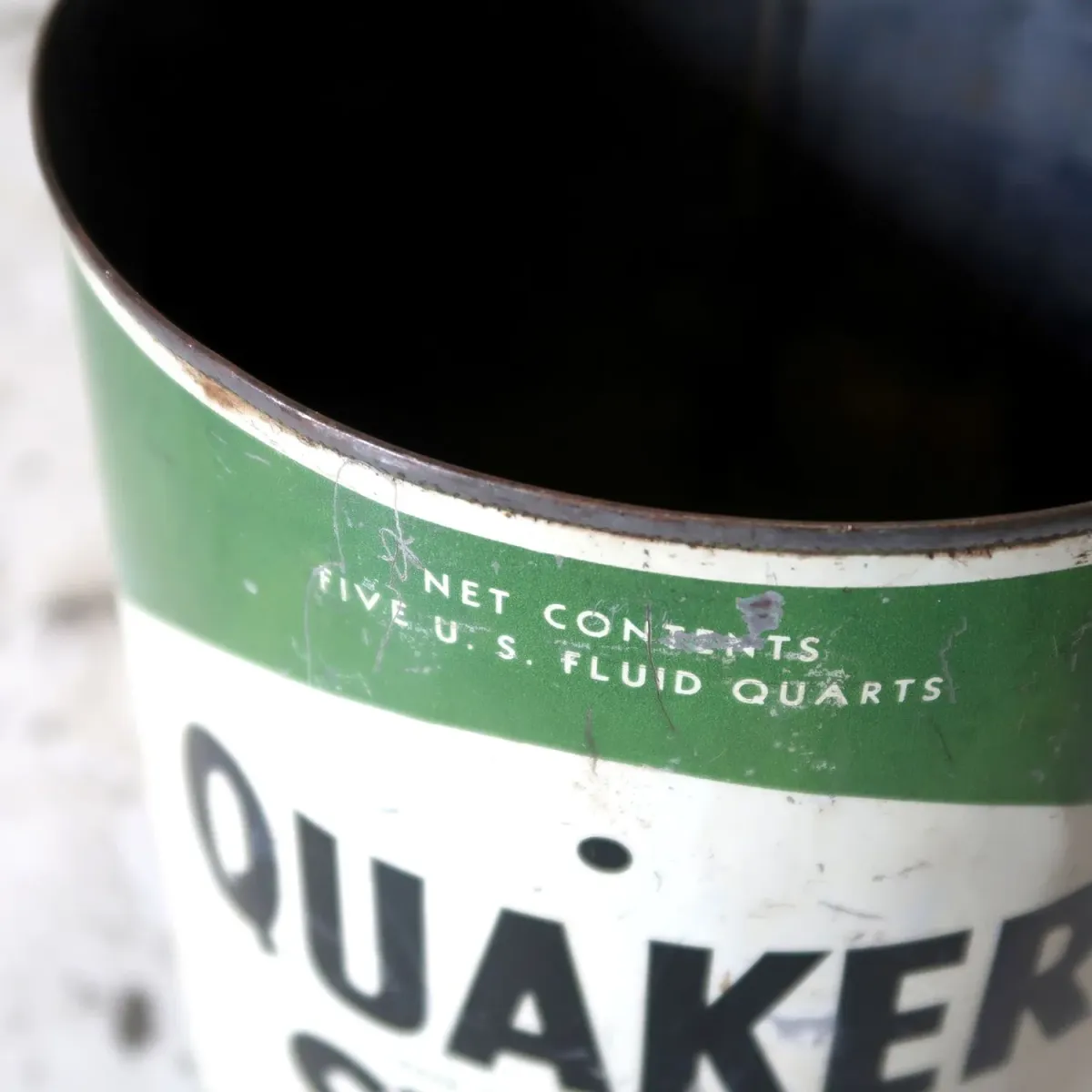 QUAKER STATE ビンテージ オイル缶