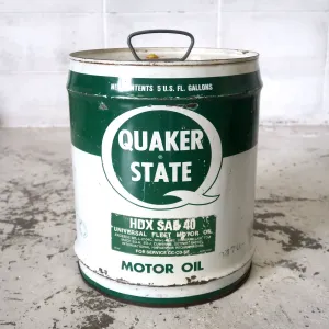 QUAKER STATE ビンテージ オイル缶