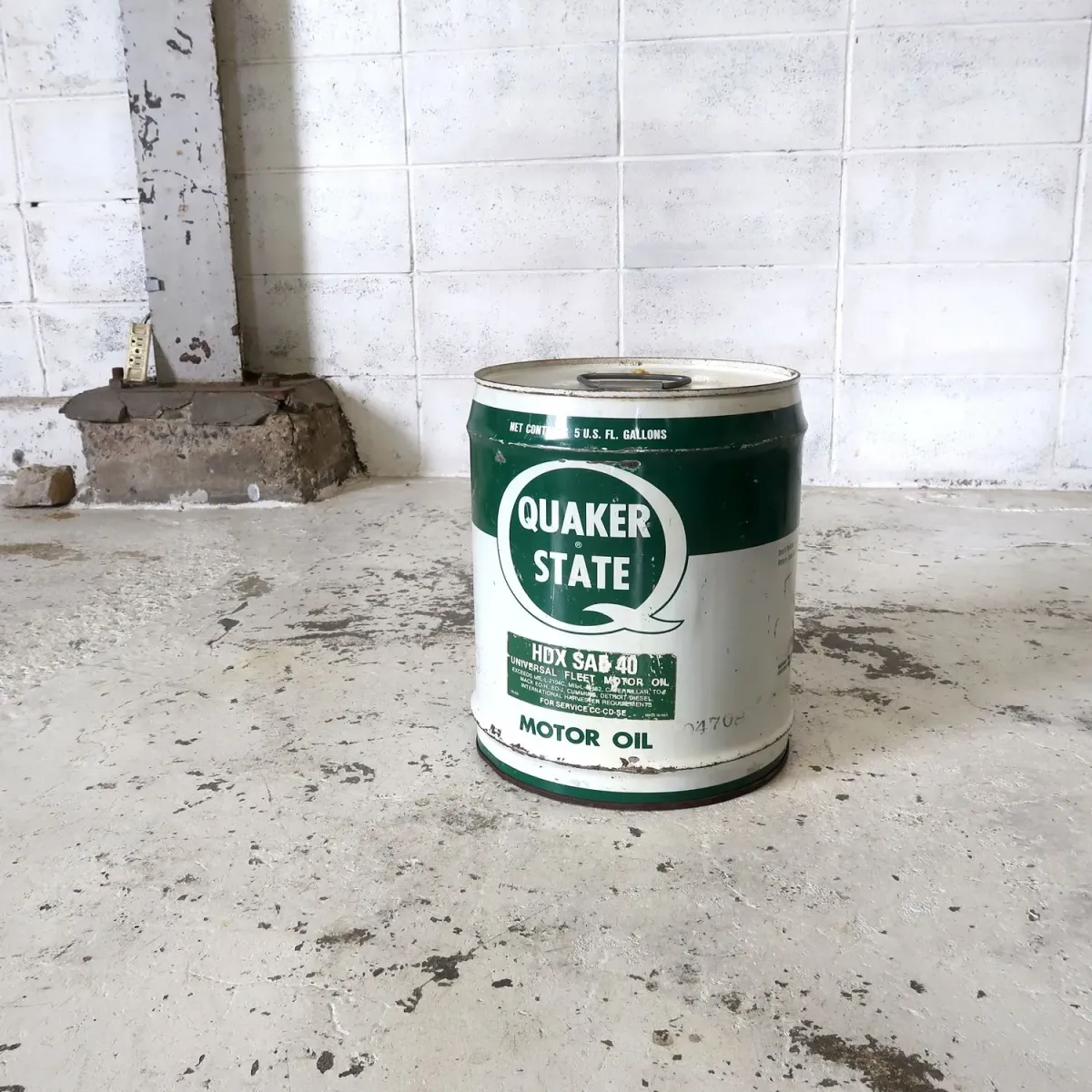 QUAKER STATE ビンテージ オイル缶