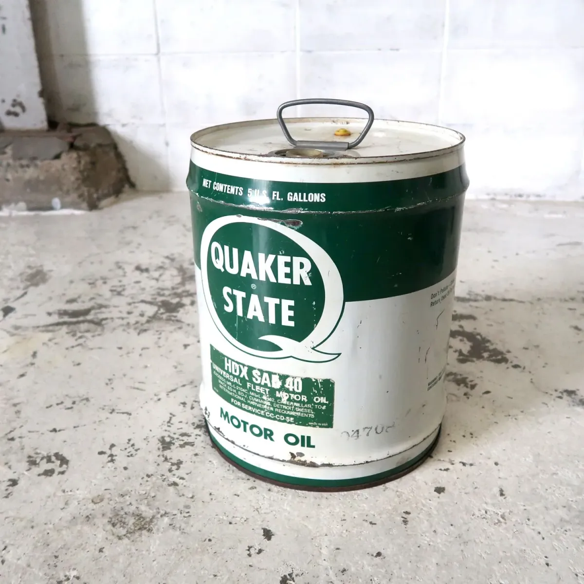 QUAKER STATE ビンテージ オイル缶