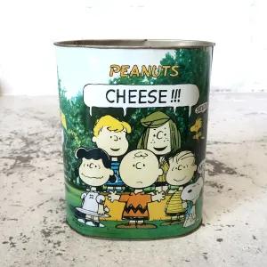 PEANUTS ビンテージ メタルゴミ箱