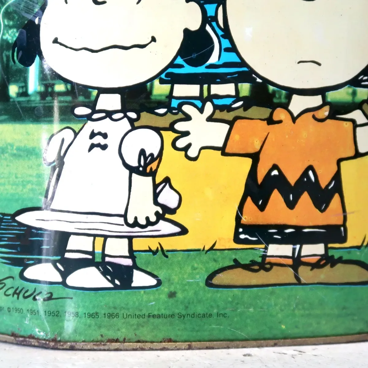 PEANUTS ビンテージ メタルゴミ箱