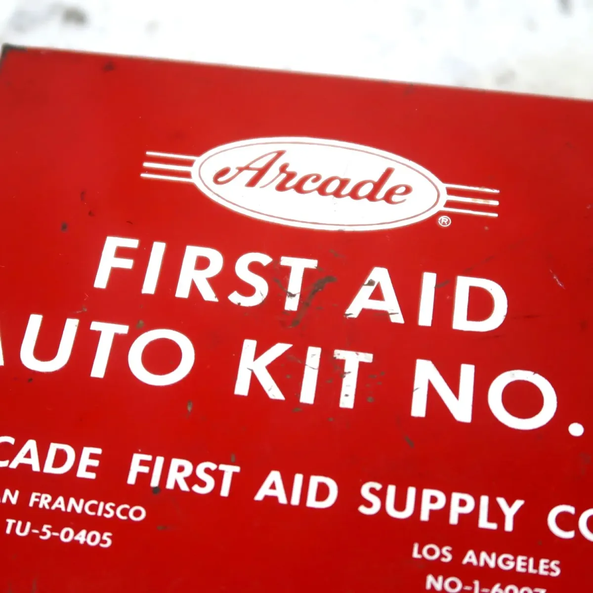 Arcade ビンテージ FIRST AID メタルボックス