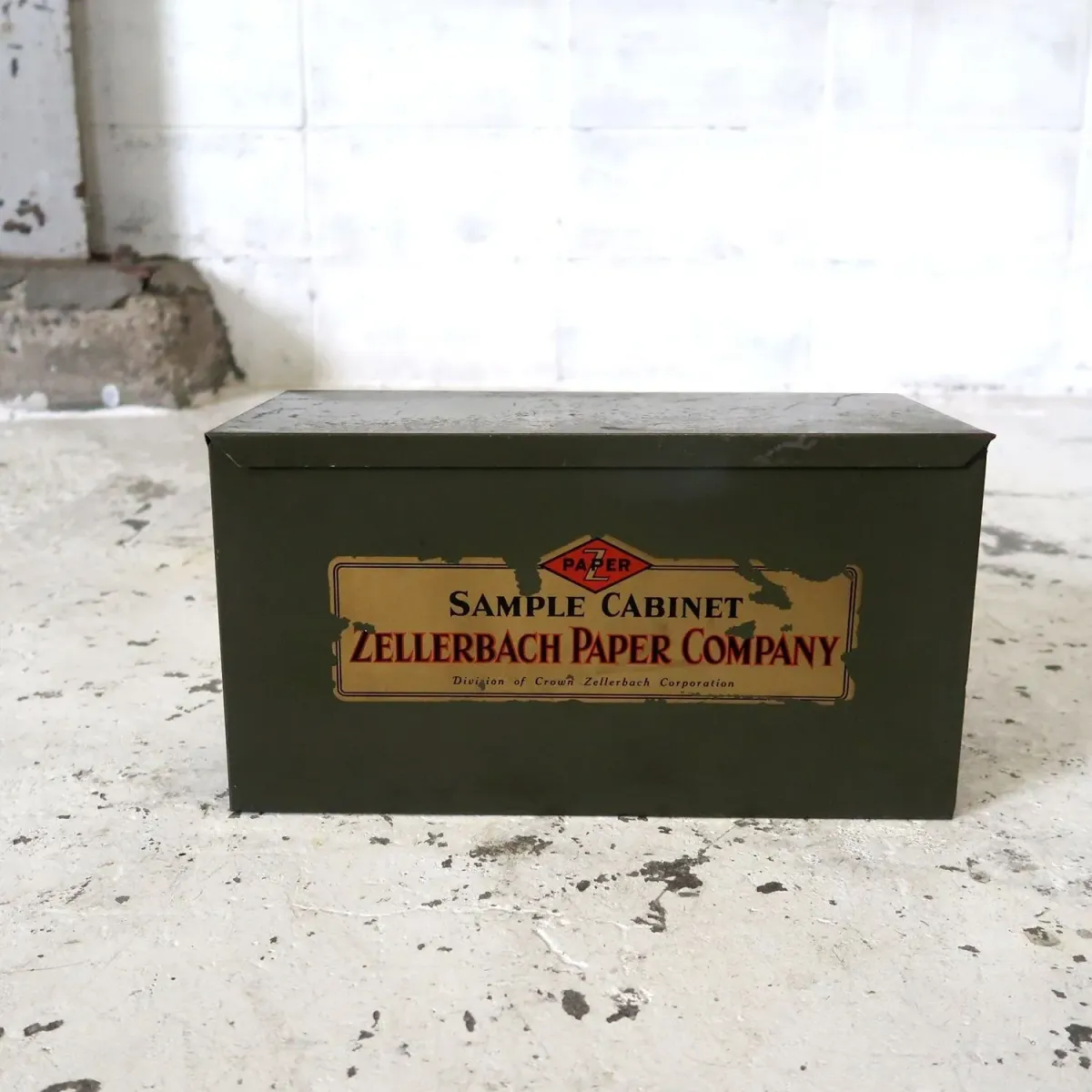 ZELLERBACH PAPER CO. ビンテージ メタルボックス