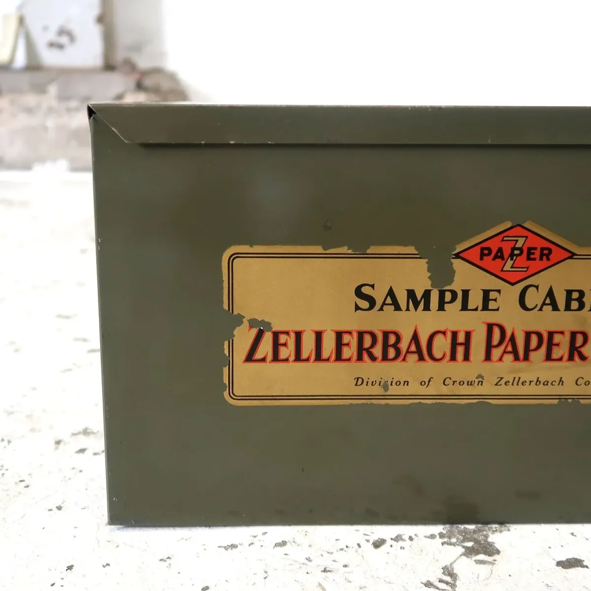 ZELLERBACH PAPER CO. ビンテージ メタルボックス