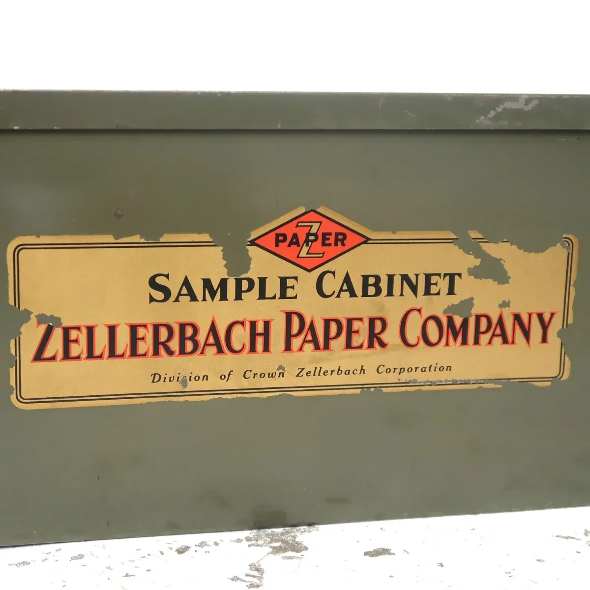 ZELLERBACH PAPER CO. ビンテージ メタルボックス