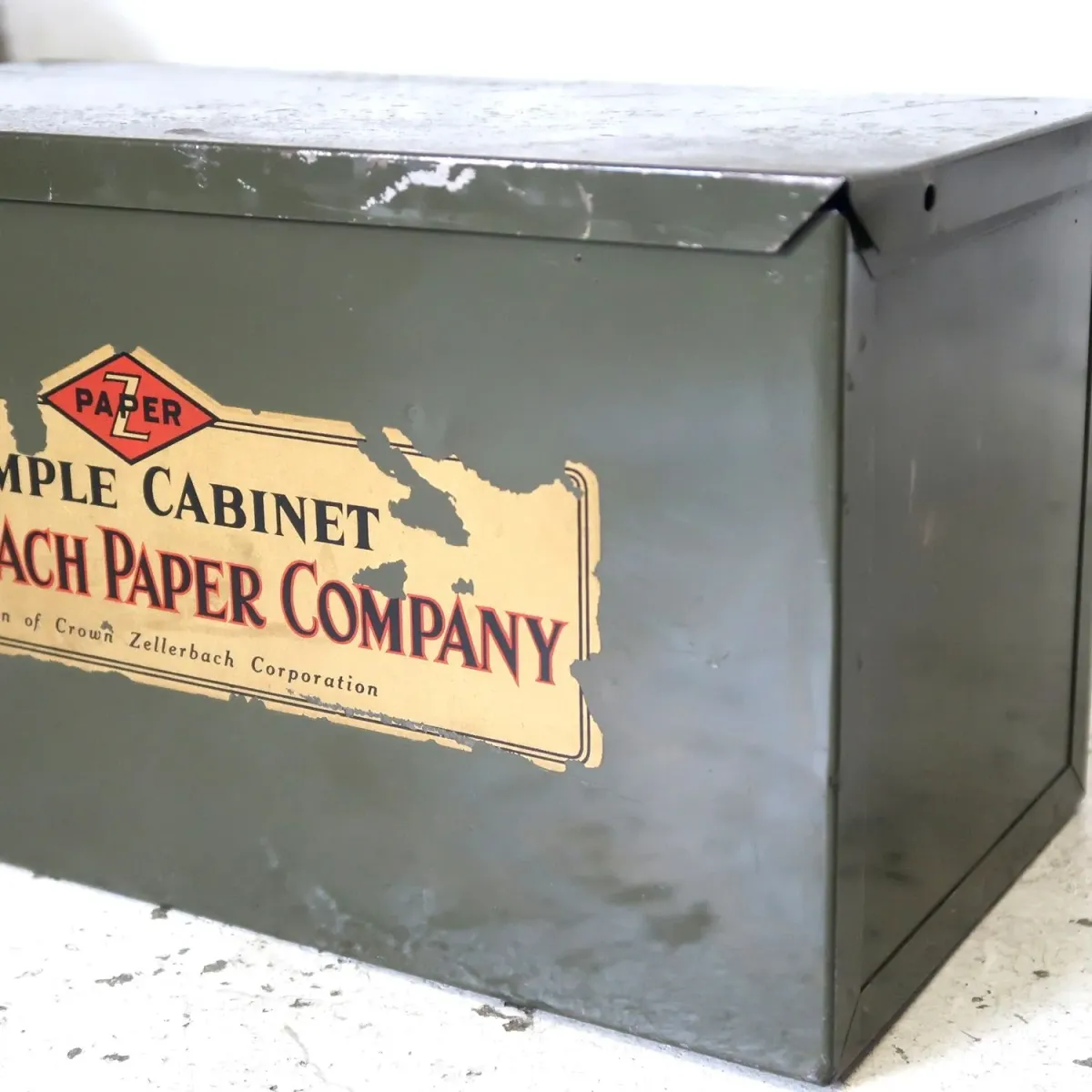 ZELLERBACH PAPER CO. ビンテージ メタルボックス