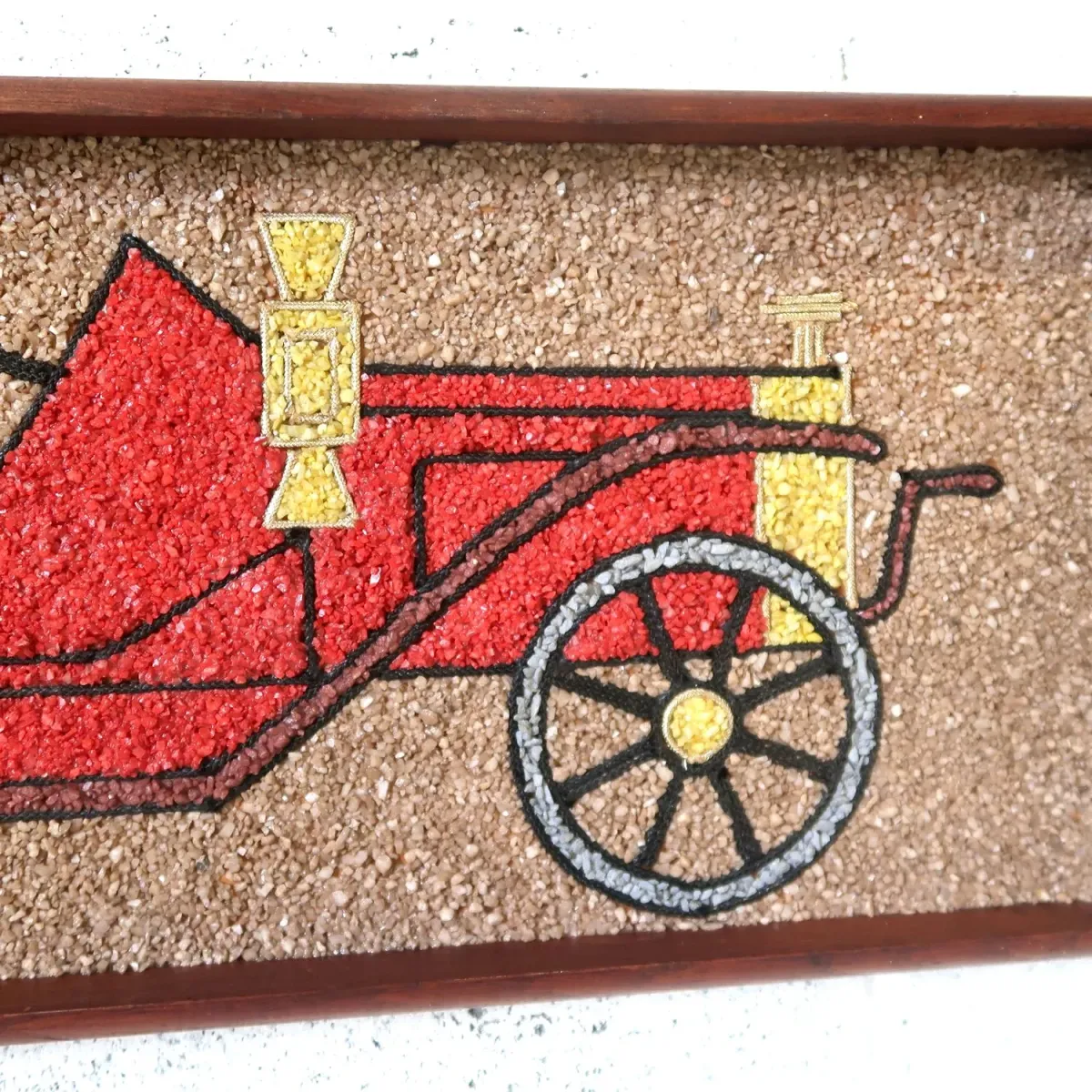 ビンテージ グラベルアート ウォールデコ クラシックカーモチーフ