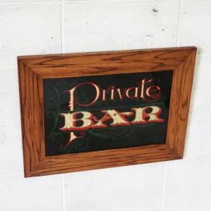 Private BAR ビンテージ パブミラー