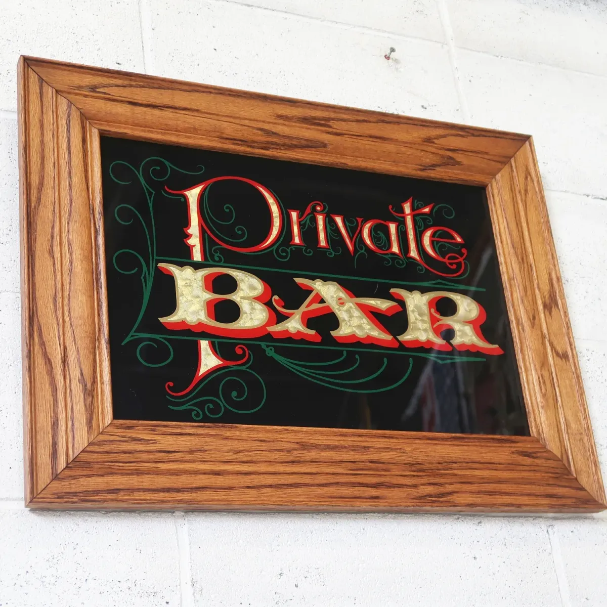 Private BAR ビンテージ パブミラー