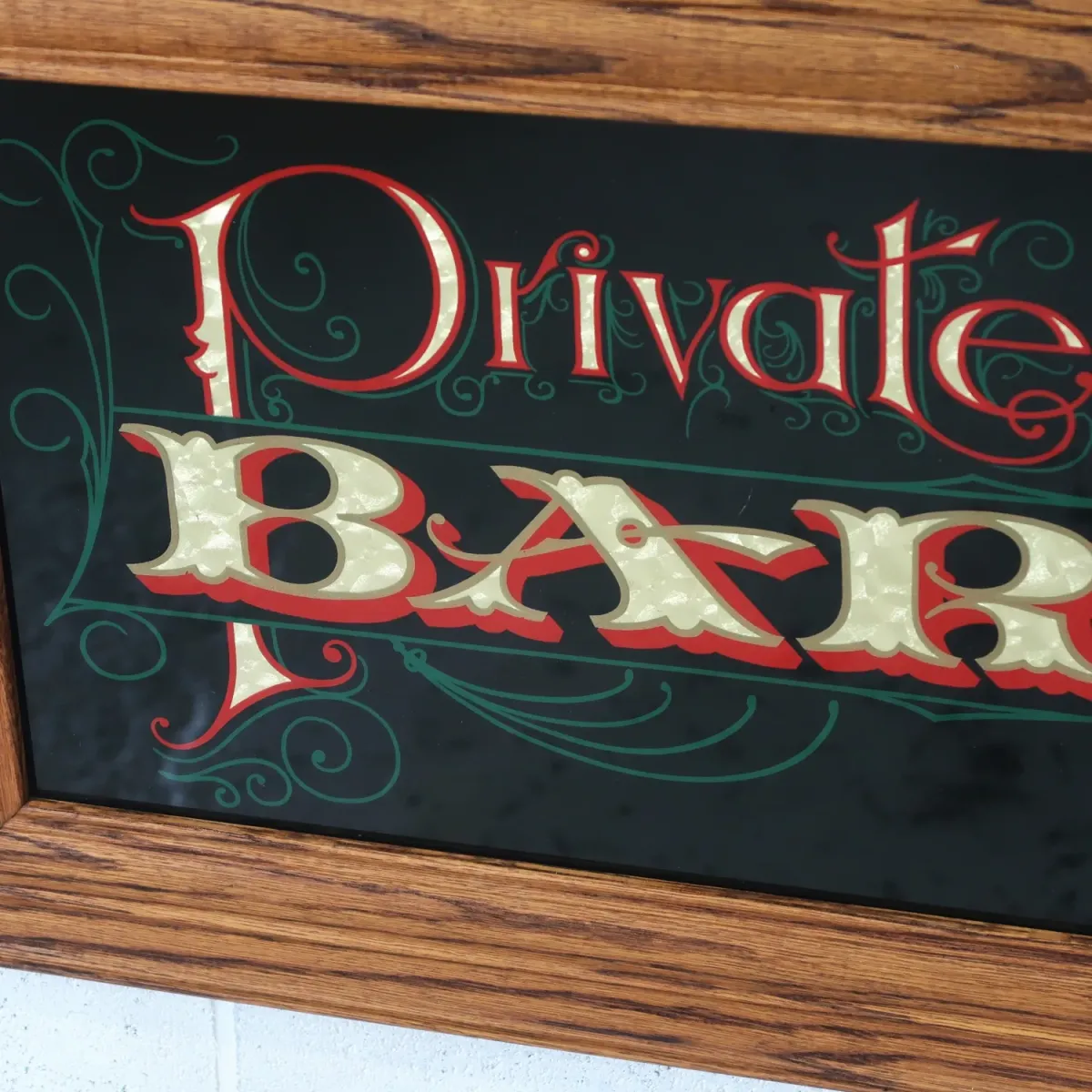 Private BAR ビンテージ パブミラー
