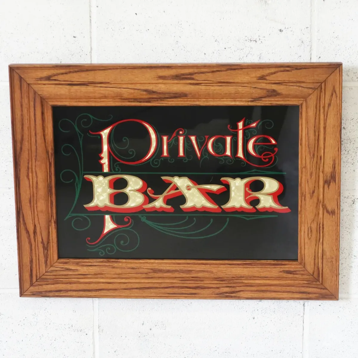 Private BAR ビンテージ パブミラー