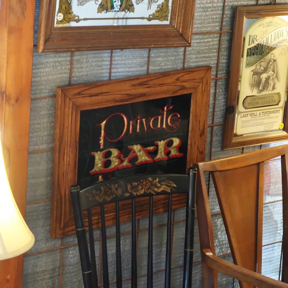 Private BAR ビンテージ パブミラー
