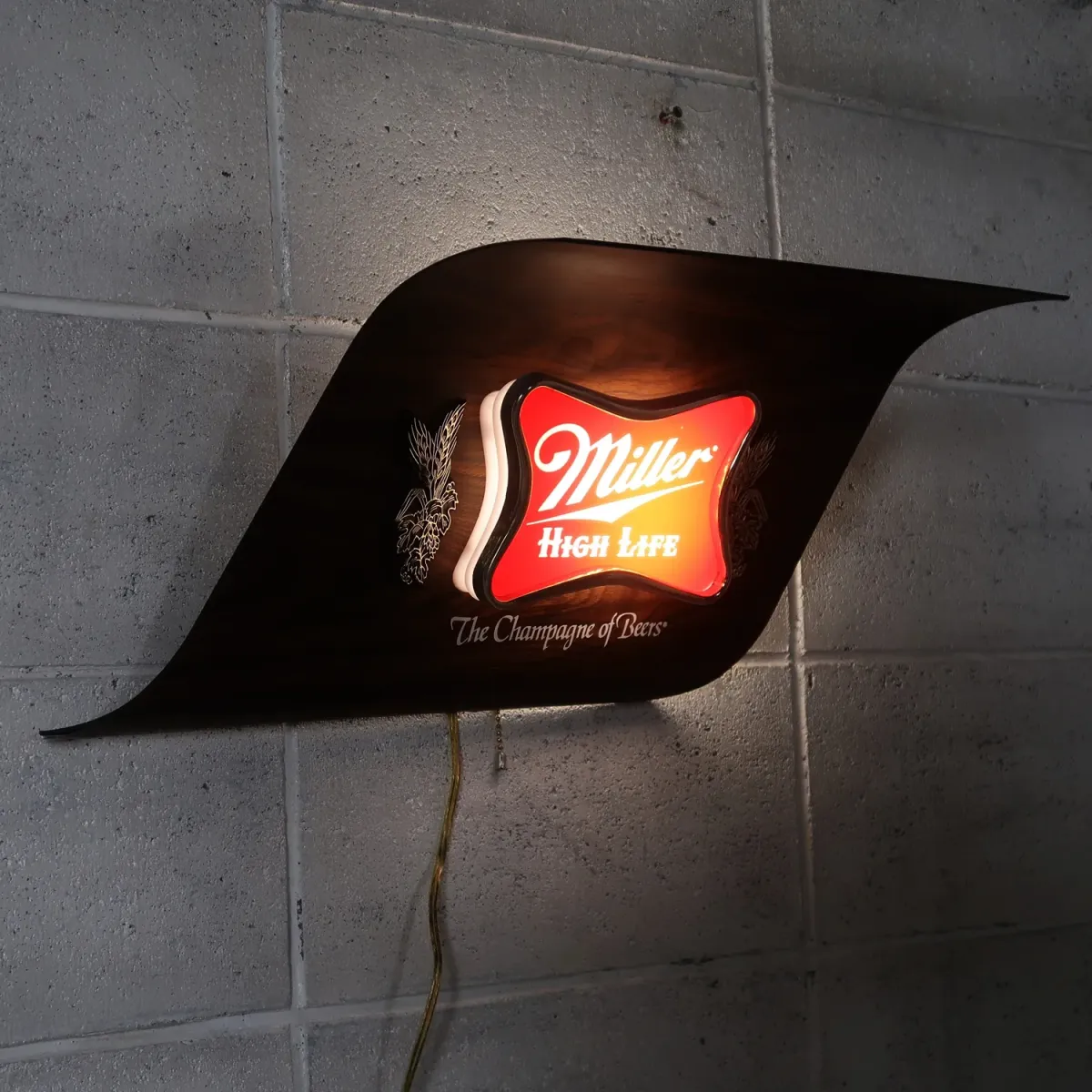 Miller HIGH LIFE ビンテージ ライトサイン