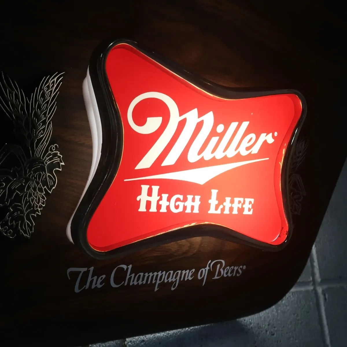 Miller HIGH LIFE ビンテージ ライトサイン
