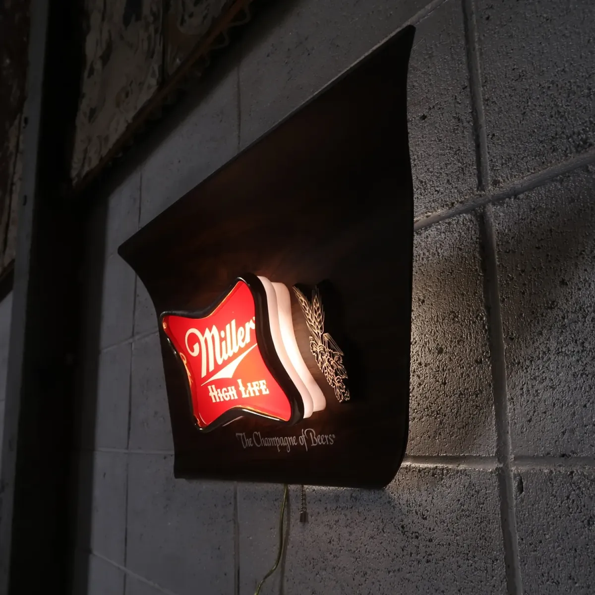 Miller HIGH LIFE ビンテージ ライトサイン