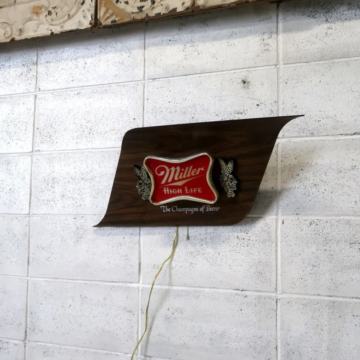 Miller HIGH LIFE ビンテージ ライトサイン