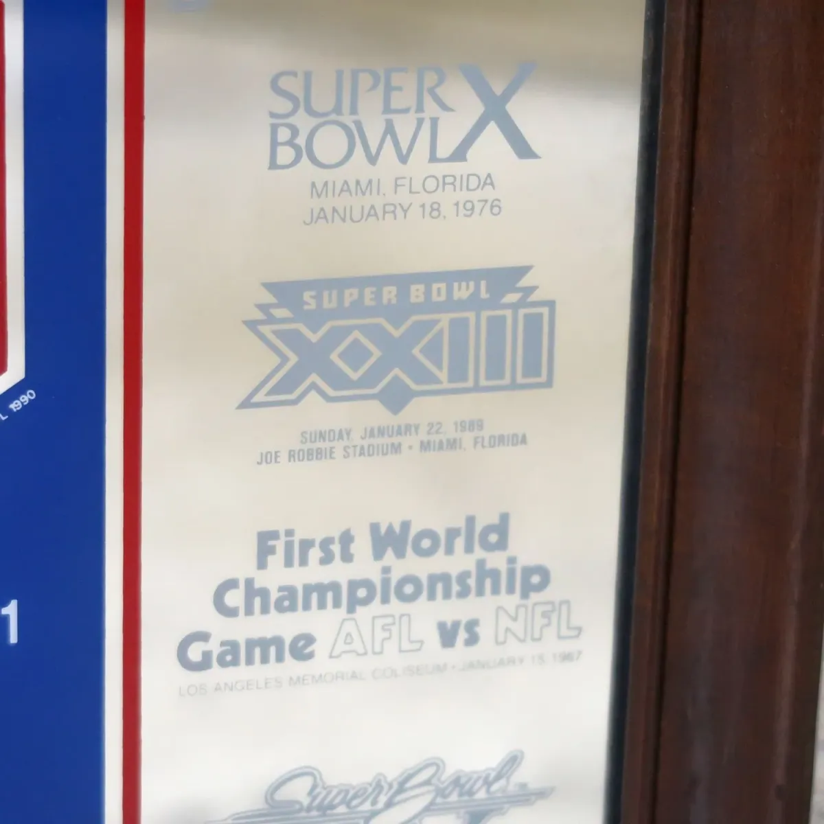 SUPER BOWL×Miller Lite ビンテージ パブミラー