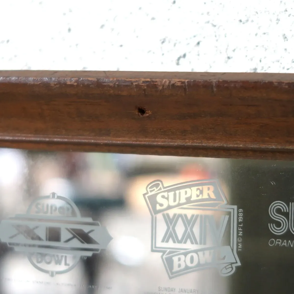 SUPER BOWL×Miller Lite ビンテージ パブミラー