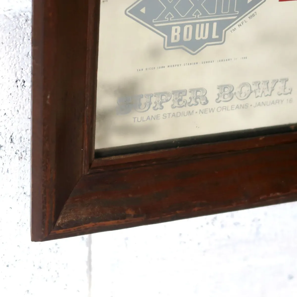 SUPER BOWL×Miller Lite ビンテージ パブミラー