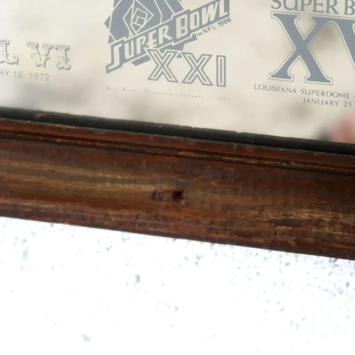 SUPER BOWL×Miller Lite ビンテージ パブミラー